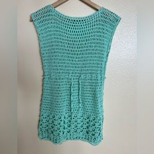 Handmade Mint Green Swim Cover Up